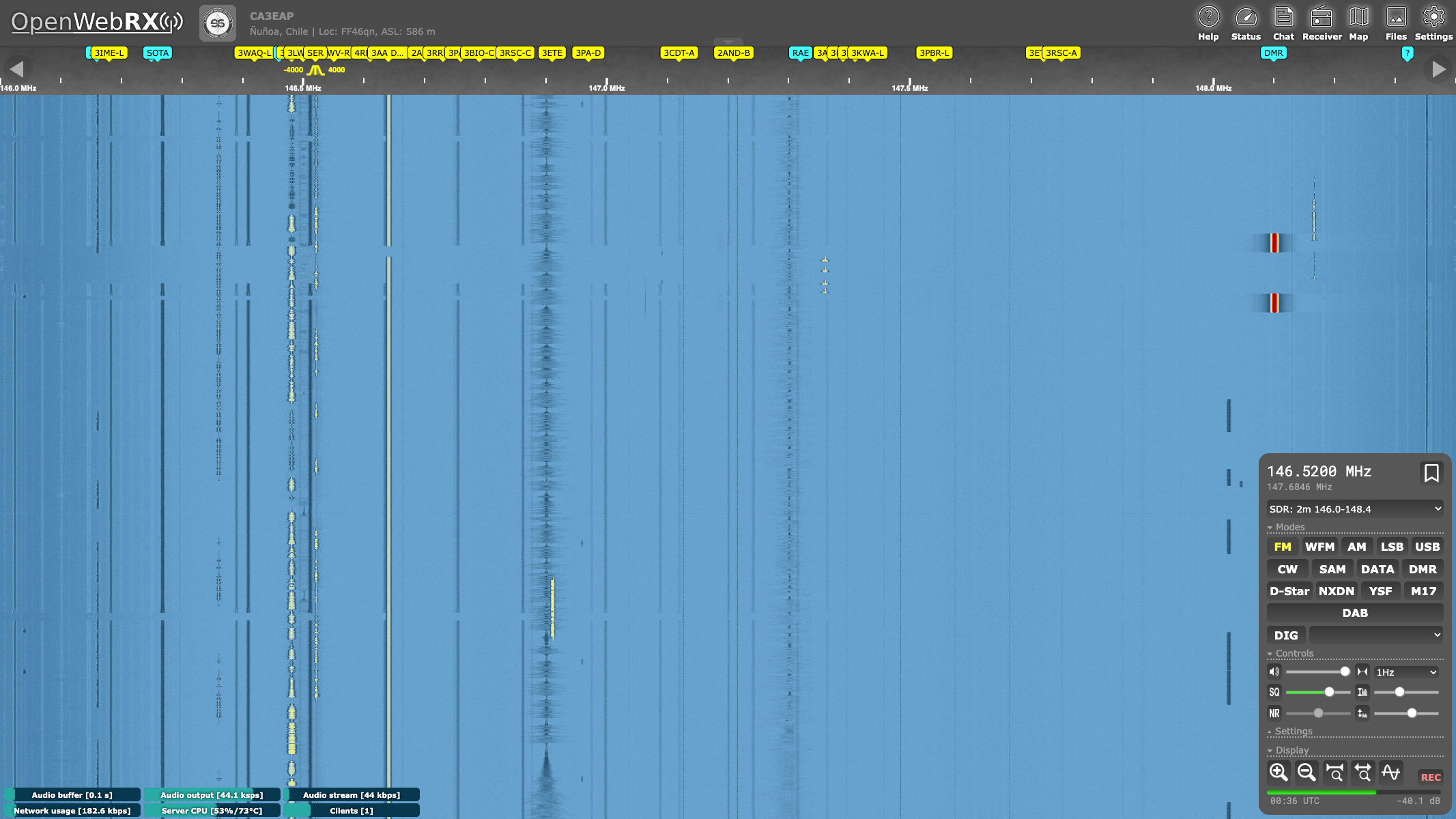 Interfaz WebSDR