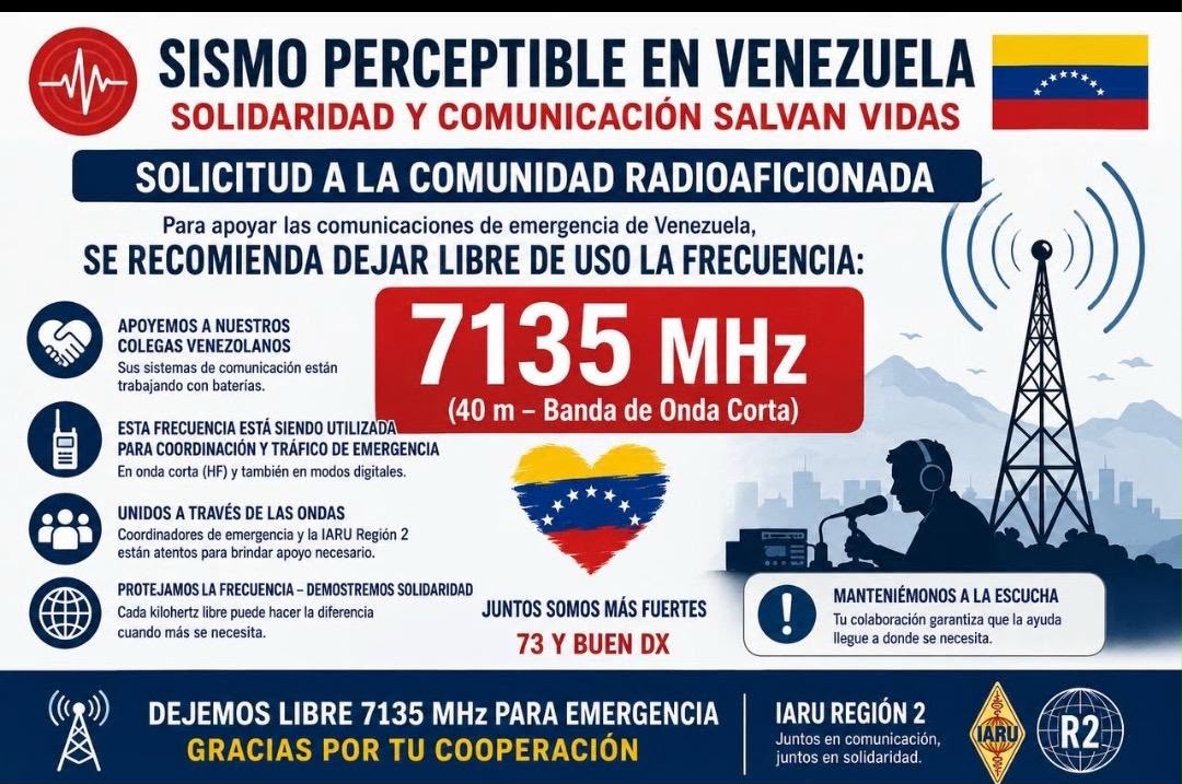 EMCOM y el terremoto en Venezuela