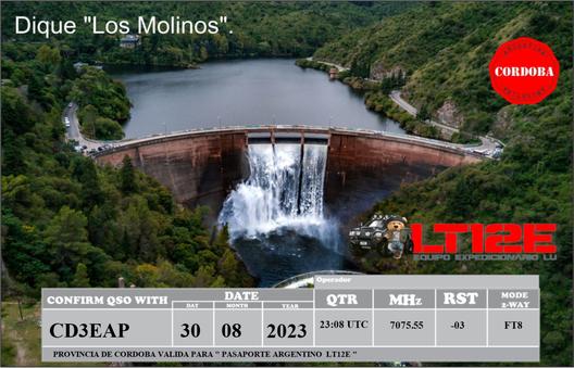 Imagen de tarjeta QSL de LT12E