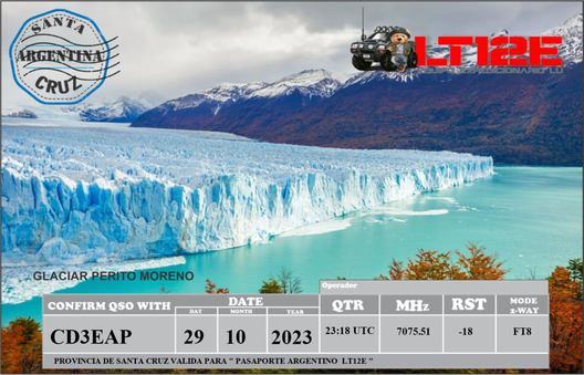 Imagen de tarjeta QSL de LT12E