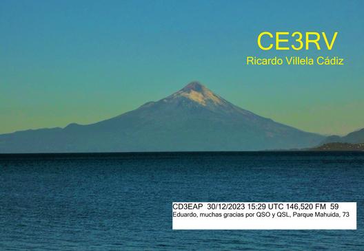 Imagen de tarjeta QSL de CE3RV