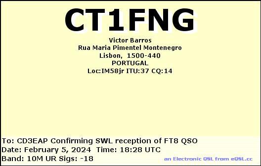 Imagen de tarjeta QSL de CT1FNG